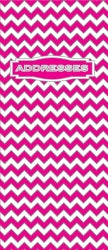 Address Book Ozcorp 90X170Mm Slim Pink Chevron