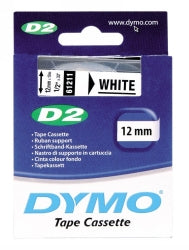 Label Tape Dymo D2 12Mmx10M White (61211)