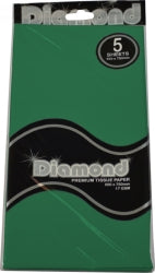 Tissue Paper Diamond 500X750Mm 17Gsm Hunter Green 5 Shts