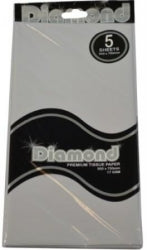 Tissue Paper Diamond 500X750Mm 17Gsm Grey 5 Shts