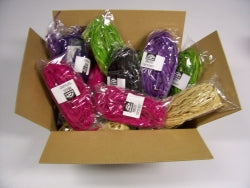 Gift Ties Raffia R/Bow Box 25Gms Asst Cols