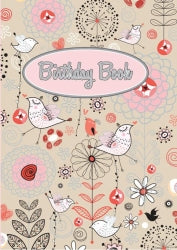 Book Birthday Ozcorp 100X150Mm Pink Birds