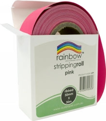 Stripping Roll Rainbow Ribbed 50Mmx30M Pink