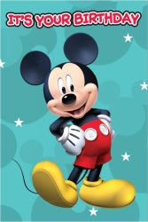 Card Birthday Value A200 Boys Micky Mouse