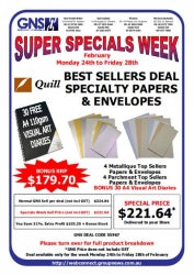 Specialty Papers Bonus A4 Visual Art Diaries Quill  Feb Special