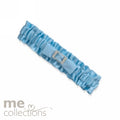 Wedding Garter Me Diamante Brooch & Bow Blue