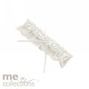 Wedding Garter With Lace Me Pearl Heart & Diamante Ivory