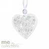 Wedding Charm Me Floral Carved Wooden Heart