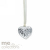 Wedding Charm Me Double Sided Heart Pendant Silver