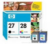 Inkjet Cart Hp Cc628Aa #27/28 Combo Pack