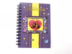 Address Book C/Land 190X130Mm  Wiro Chocolate Collection