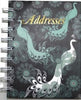 Address Book C/Land Spiral 125X95Mm Peacock Design