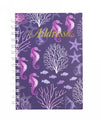 Address Book C/Land Spiral 190X130 Seahorse Design