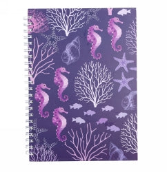 Notebook C/Land Spiral A5 80 Sheets Seahorse Design