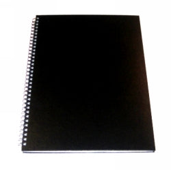 Note Book A4 Ruled H/C Spiral Cumberland Black