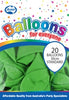 Balloons Alpen 30Cm Standard Lime Pk20