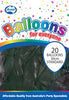 Balloons Alpen 30Cm Standard Black Pk20