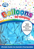 Balloons Alpen 30Cm Standard Light Blue Pk20