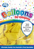 Balloons Alpen 30Cm Metallic Yellow Pk20