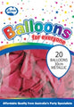 Balloons Alpen 30Cm Metallic Fuchsia Pk20