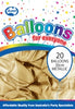 Balloons Alpen 30Cm Metallic Gold Pk20