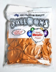 Balloons Alpen 100'S (30Cm) Gold Metallic