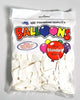 Balloons Alpen 30Cm White Pk100