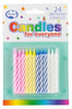 Candles Alpen B/Day W/Out Holder