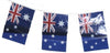 Flag Australian 20Cmx30Cm Pvc Bunting 7M Long