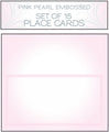 Place Card Set Pink Pearl Embossed