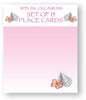 Place Card Set Pink Frangipani