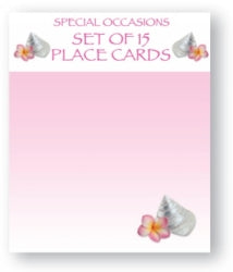 Place Card Set Pink Frangipani