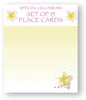 Place Card Set Yellow  Frangipani