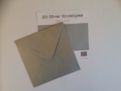 Envelope Square Ozcorp C6 Silver Pk20