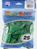 Balloons Decrotex 30Cm Round Metallic Emerald Green Pk25