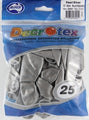 Balloons Decrotex 30Cm Round Pearl Silver Pk25