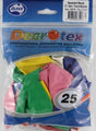 Balloons Decrotex 30Cm Round Standard Mixed Pk25