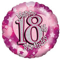 Balloons Alpen 45Cm Holographic 18 Th Birthday Pink