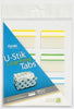 Filing Tabs U-Stik 37X50Mm White Tab 60'S