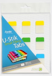 Filing Tabs U-Stik 37X25Mm Coloured Tab 90'S