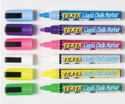 Marker Liquid Chalk Texta 8G Bullet Blue