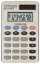 Calculator Citizen Tax 8 Digit Pocket Sld-839T