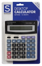 Calculator Sovereign 12 Digit SDT002 Medium Dual Power