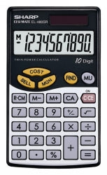 Calculator Sharp El480Sb 10-Dgt Cost-Sell-Margin (Dual Pwr)