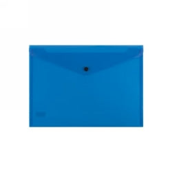 Document Folder Bantex A4 Button Blue