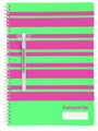 Notebook Colourhide A4 Designer Green Stripes 120Pg