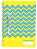 Notebook Colourhide A4 Designer Yellow Chevron 120Pg