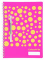 Notebook Colourhide A4 Designer Pink Dots 120Pg