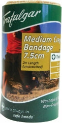 First Aid Trafalgar Bandage Med Crepe W7.5Cm X 2M