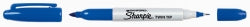 Marker Sharpie Twin Tip Blue - Box of 12